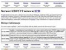 Serwer Usenet news w ICM